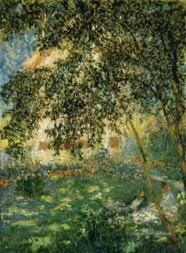  Jardin Art - Détente dans le jardin Argenteuil Claude Monet